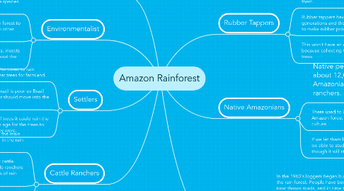 Mind Map: Amazon Rainforest