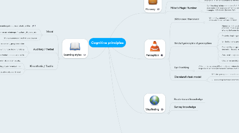 Mind Map: Cognitive principles