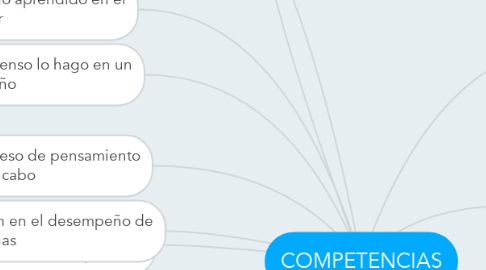 Mind Map: COMPETENCIAS