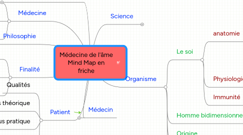 Mind Map: Médecine de l'âme Mind Map en friche