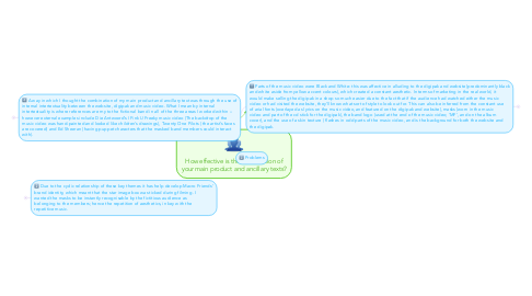 Mind Map: How effective is the combination of your main product and ancillary texts?