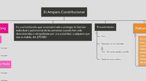 Mind Map: El Amparo Constitucional