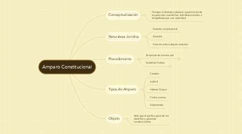 Mind Map: Amparo Constitucional