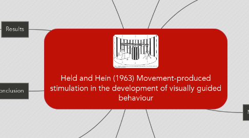 Mind Map: Held and Hein (1963) Movement-produced stimulation in the development of visually guided behaviour