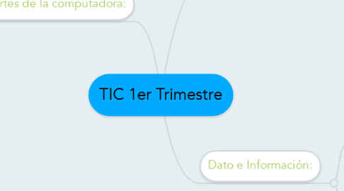 Mind Map: TIC 1er Trimestre