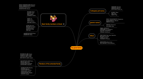 Mind Map: My great family
