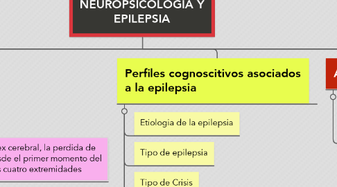 Mind Map: NEUROPSICOLOGÍA Y EPILEPSIA