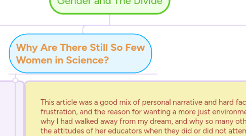 Mind Map: Gender and The Divide