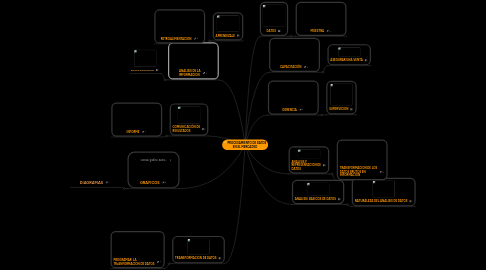 Mind Map: PROCESAMIENTO DE DATOS EN EL MERCADEO