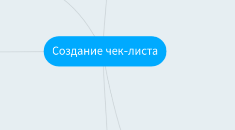 Mind Map: Создание чек-листа