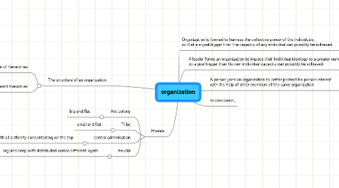 Mind Map: organization