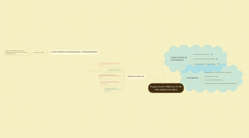 Mind Map: Projeto EcoFe-FBES do GT DE MULHERES DO FBES