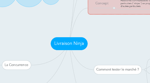 Mind Map: Livraison Ninja