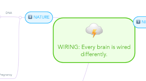 Mind Map: WIRING: Every brain is wired differently.