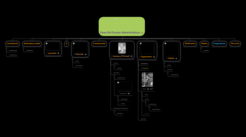 Mind Map: Fases Del Proceso Administrativos