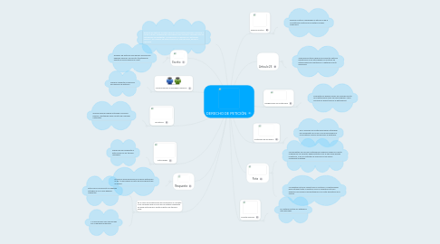 Mind Map: DERECHO DE PETICIÓN