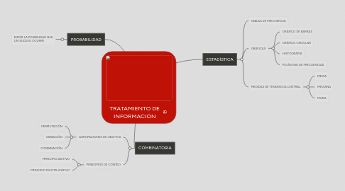 Mind Map: TRATAMIENTO DE INFORMACIÓN