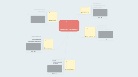 Mind Map: LOS NIVELES LINGÜÍSTICOS