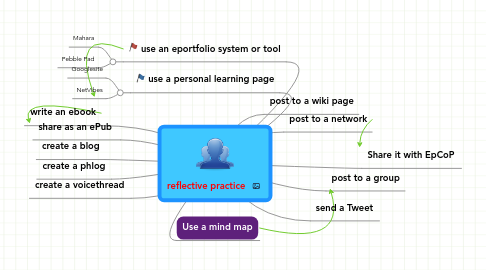 Mind Map: reflective practice