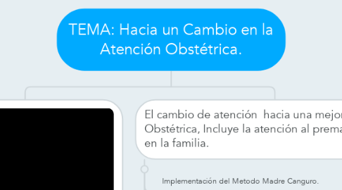 Mind Map: TEMA: Hacia un Cambio en la Atención Obstétrica.