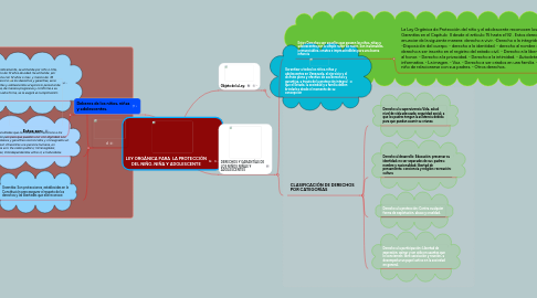 Mind Map: LEY ORGÁNICA PARA LA PROTECCIÓN DEL NIÑO, NIÑA Y ADOLESCENTE