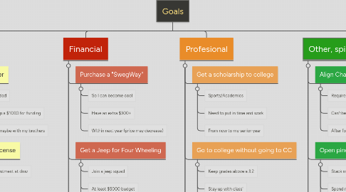Mind Map: Goals