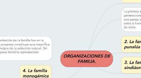 Mind Map: ORGANIZACIONES DE FAMILIA.