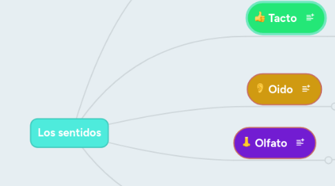 Mind Map: Los sentidos