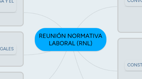 Mind Map: REUNIÓN NORMATIVA LABORAL (RNL)
