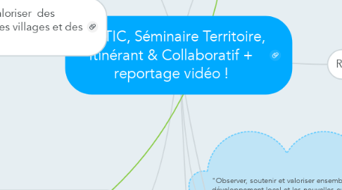 Mind Map: STIC, Séminaire Territoire, Itinérant & Collaboratif + reportage vidéo !