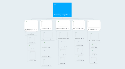 Mind Map: La planta y sus partes