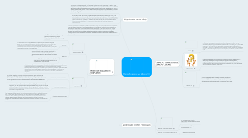 Mind Map: Derecho procesal laboral