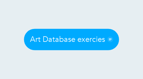Mind Map: Art Database exercies