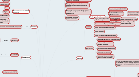 Mind Map: EL RECURSO DE CASACIÓN
