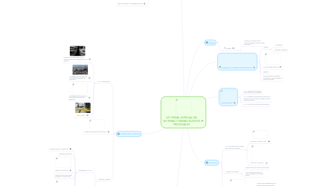 Mind Map: LEY PENAL ESPECIAL DE VICTIMAS Y DEMAS SUJETOS PROCESALES