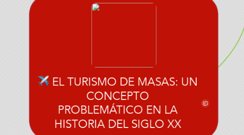 Mind Map: EL TURISMO DE MASAS: UN CONCEPTO PROBLEMÁTICO EN LA HISTORIA DEL SIGLO XX