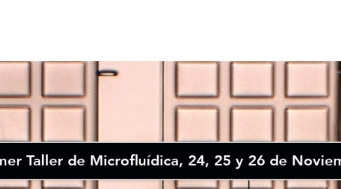 Mind Map: CICY - Primer Taller de Microfluídica, 24, 25 y 26 de Noviembre de 2015, Auditorio Principal