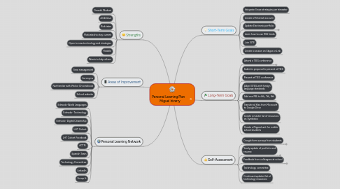 Mind Map: Personal Learning Plan Miguel Irizarry