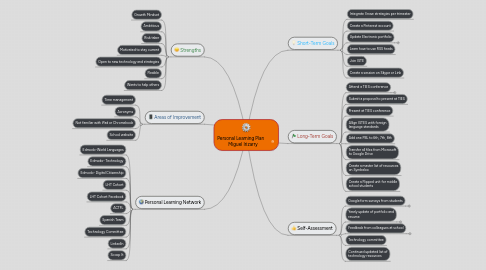 Mind Map: Personal Learning Plan     Miguel Irizarry