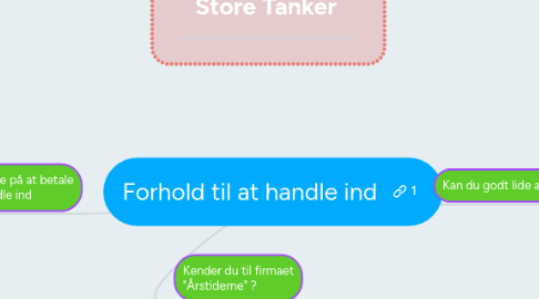 Mind Map: Forhold til at handle ind