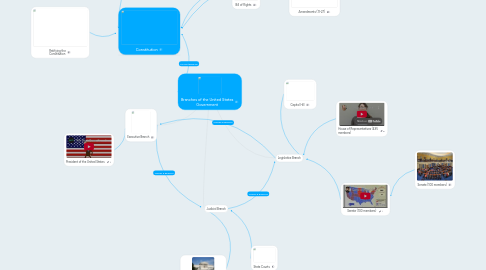 Mind Map: Branches of the United States Government