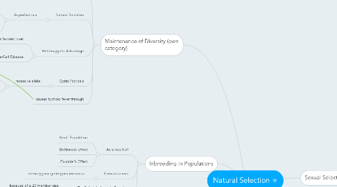 Mind Map: Natural Selection