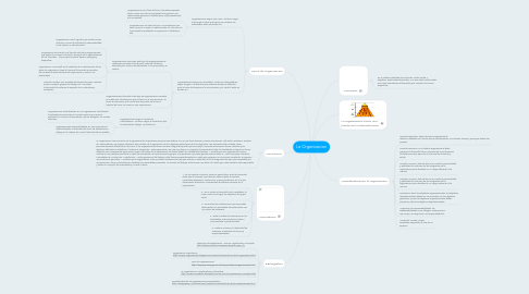 Mind Map: La Organizacion