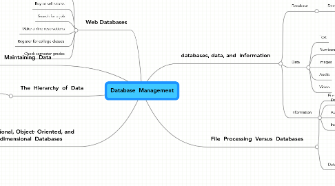 Mind Map: Database  Management