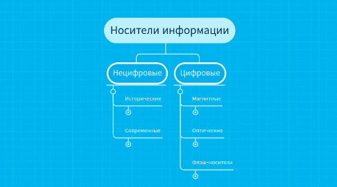 Mind Map: Носители информации