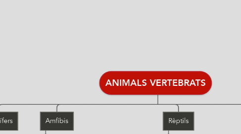 Mind Map: ANIMALS VERTEBRATS