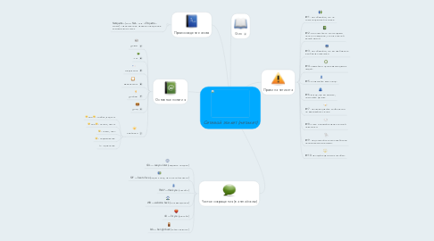 Mind Map: Сетевой этикет (нетикет)