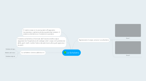 Mind Map: Lo Scheletro