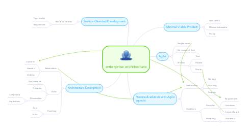 Mind Map: enterprise architecture