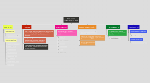 Mind Map: PROYECTO: SATÉLITE MIRANDA